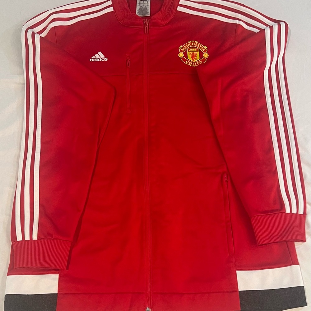 2015/16 Men’s Manchester United Adidas Anthem Jacket Red XL